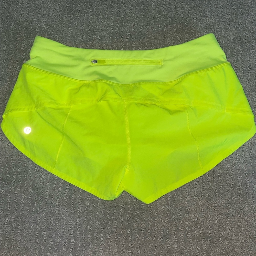 Lululemon Speed Up Low-rise Shorts 2.5 inch Highlight Yellow
